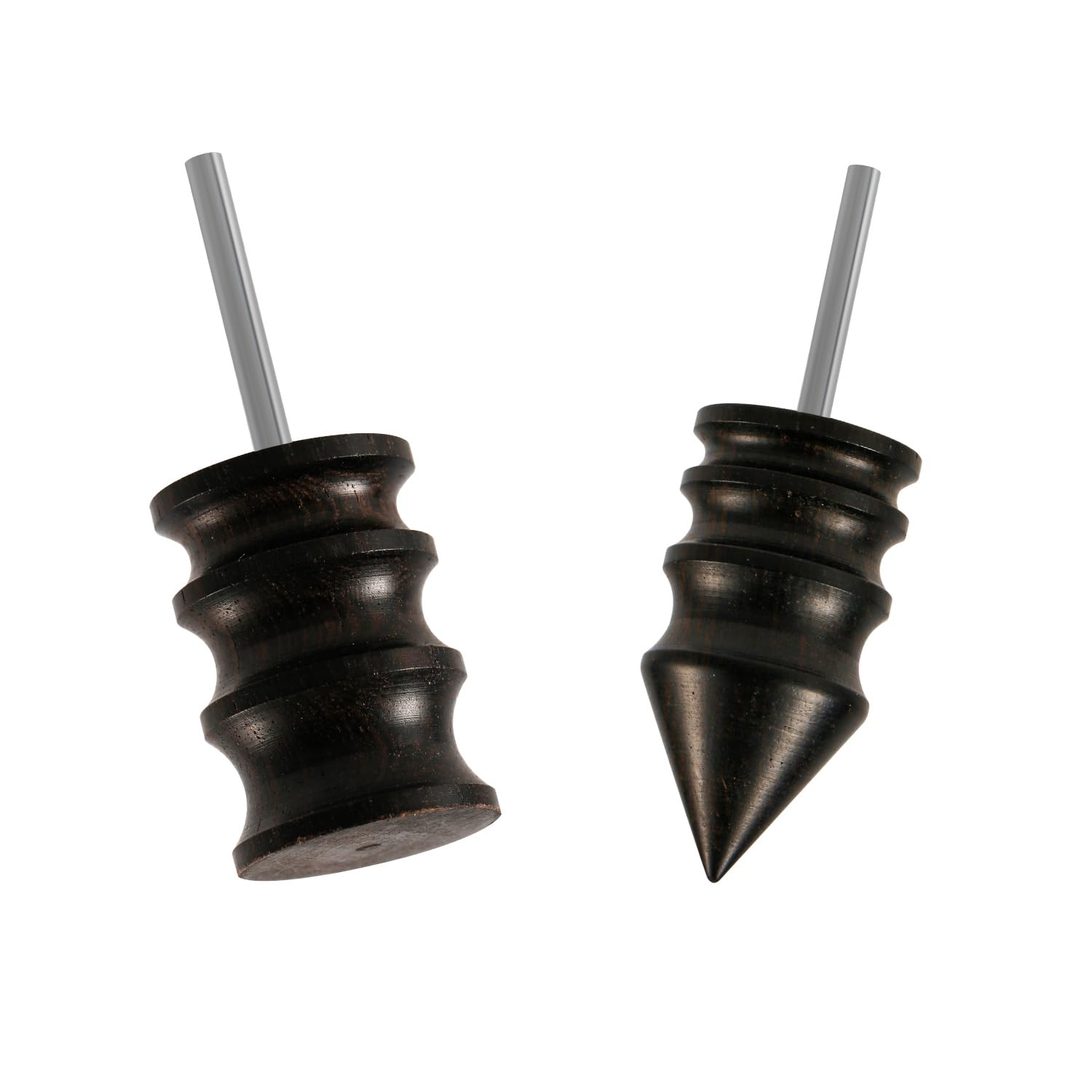 2pcs Leather Slicker Burnishing Working Tool, 2 Styles Leather Edge Burnisher Leather Burnisher Pointed Tip Leather Burnishing Machine Accessories for Dremel Tool Leather Craft