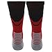 adidas Traxion Impact Football/Baseball Crew Socks, Power Red/Black/Light Onix, Medium
