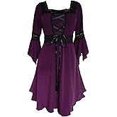 Dare to Wear Renaissance Corset Dress: Timeless Victorian Gothic Witchy Women's Gown for Everyday Halloween Cosplay Festivals