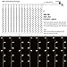 LEORX Curtain Lights 300 LEDs 9.8 X 9.8ft, 8 Modes Curtain Fairy Lights for New Year Wedding Party Bedroom Garden Patio Outdoor Indoor, Warm White
