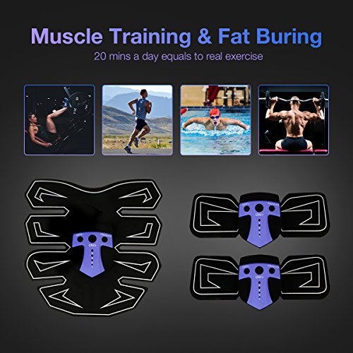image for CHARMINER Abs Muscle Toner, Abs Trainer, Abdominal Toning Belts, Wirel
