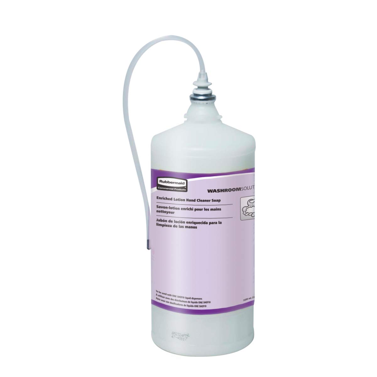 Photo 1 of Rubbermaid Commercial Products OneShot Green Seal Certified Lotion Hand Soap Refill, 800mL, Compatible with RCP's Touchless OneShot Lotion Dispensers, for Restrooms in Offices/Hotels