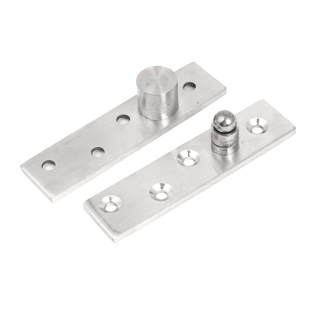 Sourcingmap 98mm x 25mm Stainless Steel 360 Degree Rotary Door Pivot Hinge