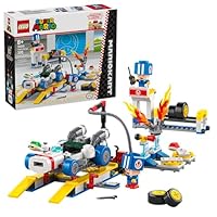 LEGO Super Mario: Mario Kart Toad's Garage - Nintendo Toy Building Set for Kids, Boys & Girls, Ages 8+ - Collectible Mario Kart Toy for Fans with 2 Blue Toad Figures - Gift Idea for Birthdays - 72035