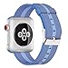 Yichan Woven Nylon Fabric Wrist Strap Replacement Band with Classic Square Stainless Steel Buckle for Apple iWatch Series 1 / 2,Sport & Edition,38mm,Tahoe Blue