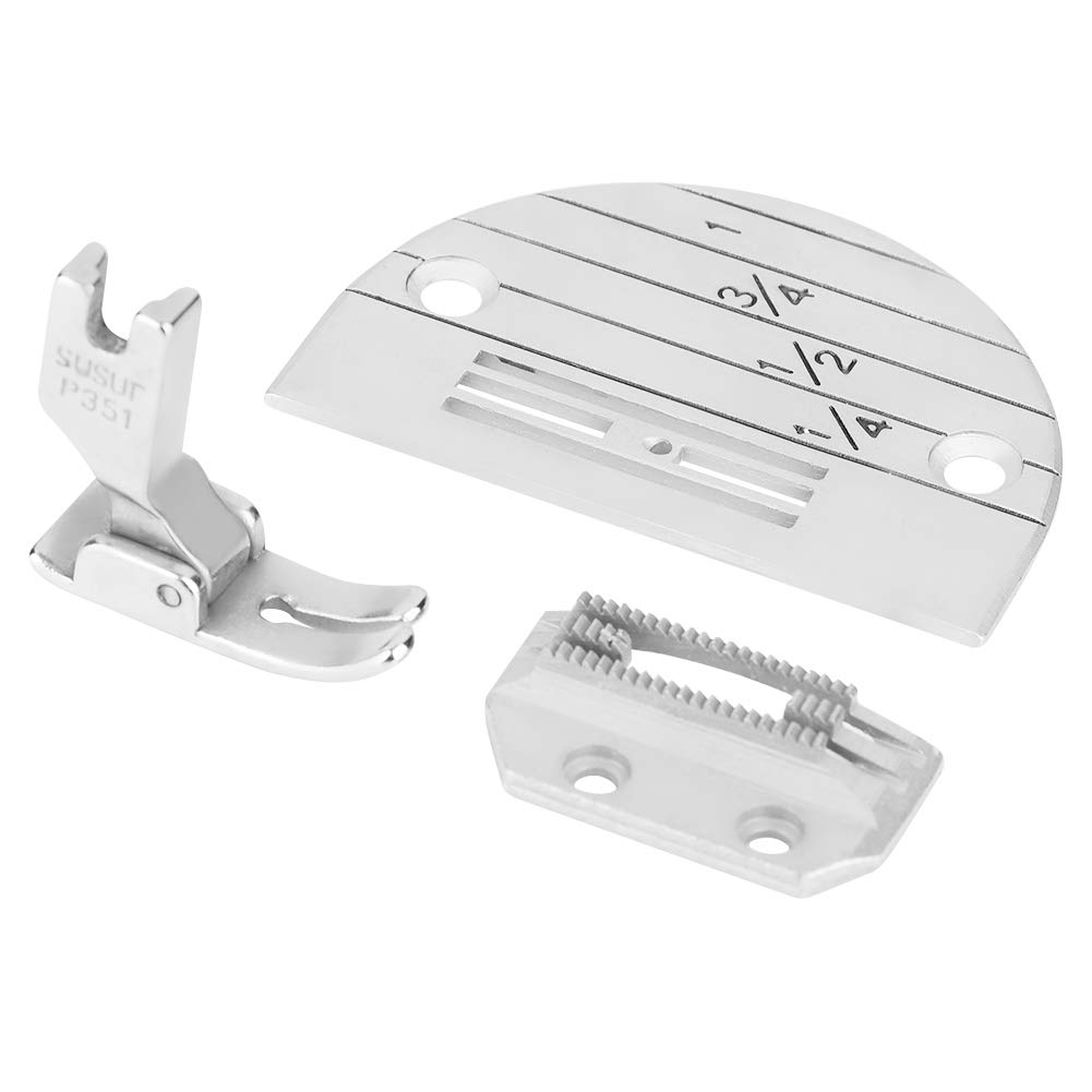 3-piece set of industrial flat bur tooth presser foot, Sewing Machines And Accessories
