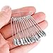 Pllieay 504 Pieces Safety Pins Child Safety Pin Baby Safety Pins for Fabric Diapers, Garment Repair and Quilting, Size 2 (1.5 x 0.2 Inches)
