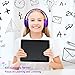 Mokata Headphones Kids Bluetooth 5.4 Wireless Play Time 68H Safe Volume Limit 85/94dB Over-Ear Foldable Headset,Fast Charging,with Aux Cord Built-in Mic for Toddler Child Pad Study Tablet Purple