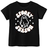 Toddler Halloween Shirts for Boys Kids Girls, Cute Spooky Pumpkins Ghosts Bats Witches and Monsters Halloween T Shirt: 2-6T