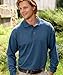 8532 UltraClub Adult Long-Sleeve Classic Piqué Polo (Stone) (M)