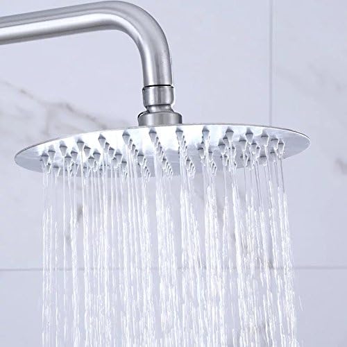 Royfase 6” High Pressure Stainless Steel Shower Head - Ultra Thin - Spa Feeling - No Rust - Easy Installation