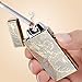Kivors USB Rechargeable Windproof Flameless Electronic Double Pulse Arc Cigarette Lighter Belief Chinese Dragon Lighter