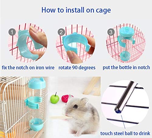 free standing hamster bottle