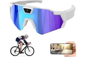 4K HD POV Baseball Glasses with Camera,2026 Smart Video Recording Glasses for Action Sports,with Audio/Bluetooth,+32G Card