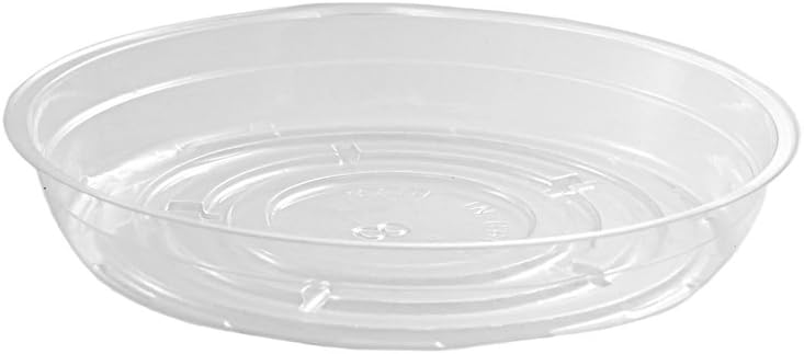 YIKUSH Clear Plant Saucers 18 Pack （6 inch / 8 inch /10 inch Flower Pot Tray Excellent for Indoor & Outdoor Plants : Garden & Outdoor