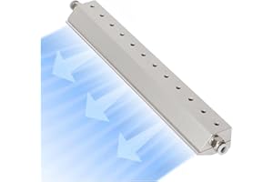 Industrial Air Knife Blower, Aluminum Dust Blowing Air Blade, Water Removal, Dust Removal, Wind Curtain Isolation, with 1/4" 