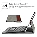 Fintie Case for Microsoft Surface Pro 7 Plus, Surface Pro 7/6/5/4/3 12.3 Inch Tablet - Multiple Angle Viewing Portfolio Business Cover, Compatible w/Type Cover Keyboard, Denim Grey