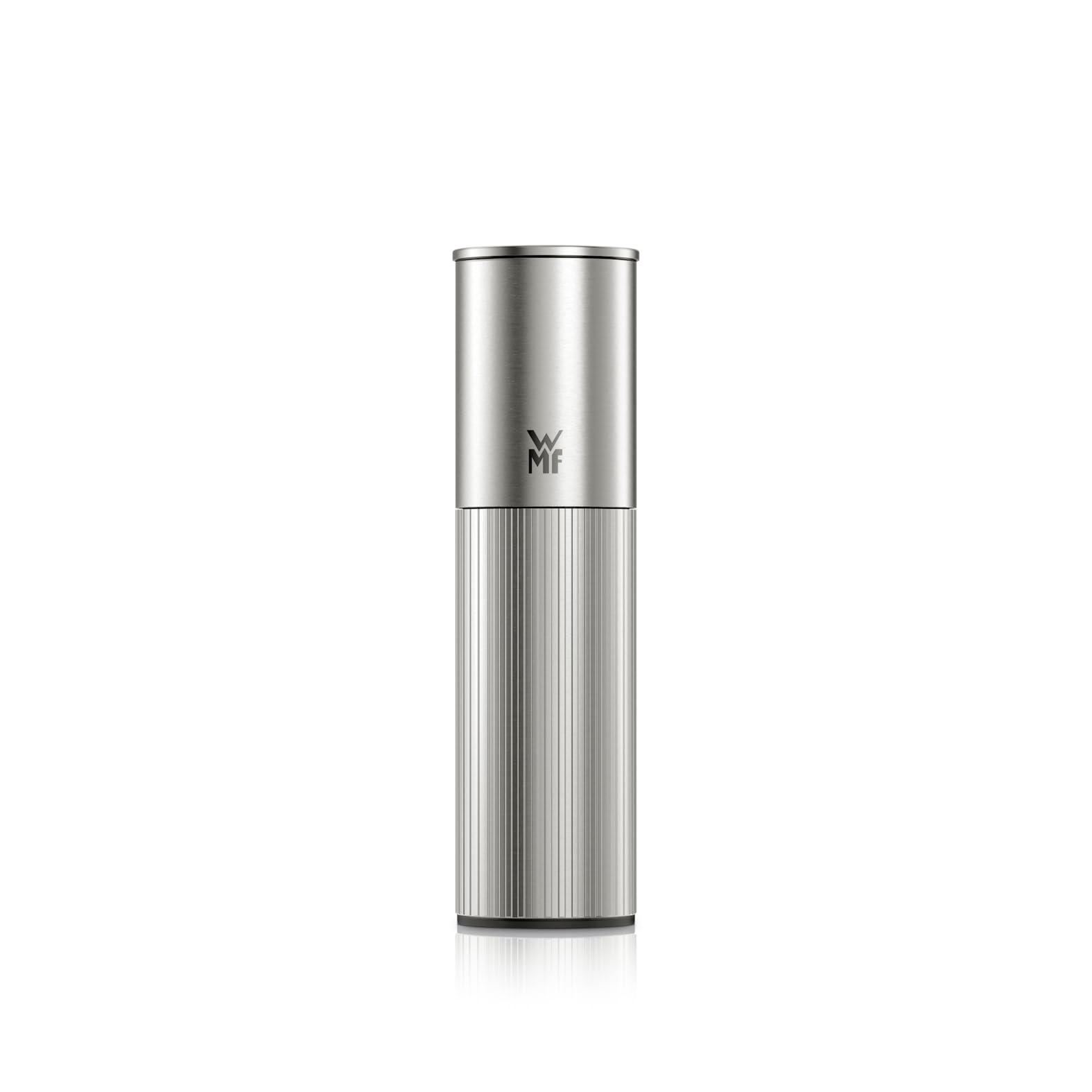 WMF Signature Pro Gewürzmühle – Salz- und Pfeffermühle mit Keramikmahlwerk, einstellbarem Mahlgrad, leicht befüllbar, magnetischem Aromaschutzdeckel, langlebiger Edelstahl, manuell