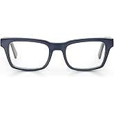 eyebobs - Fare N Square | Premium Reading Glasses for Men and Women | Square Frame for Wide Faces | Available in 0.0x - 4.0x