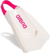 ARENA Powerfin Pro II Swim Fins Silicone Short Blade Left Right White Pink Size view 4