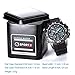 Big Face Sports Watches for Men, Blcot Waterproof Multifunction Wrist Digital Watch in Black Silicone Strap