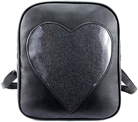 Girls Kawaii Bling Transparent Love Star School Bag Backpack