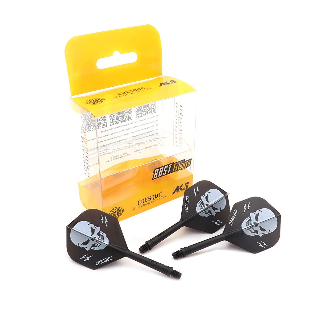 CUESOUL ROST Integrated Dart Shaft Shafts and Darts Flights Standard Shape,Set of 3 pcs(CS-AK51X-BKL) โ image 1