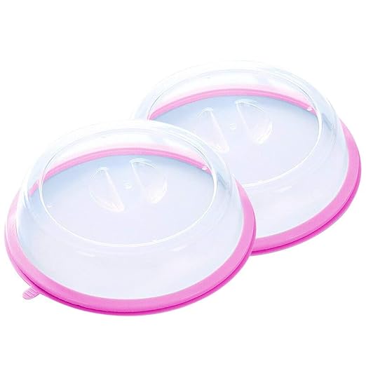 Paquete de 2 platos para microondas con ventilación transparente ...