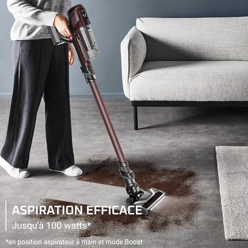 X-PERT 6.80, Aspirateur Balai sans Fil Multifonction, 100W, Autonomie 60 Minutes, Eclairage LED, Suivi Facile, RH6483E0