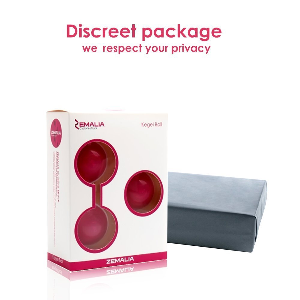 ZEMALIA Z Beads-Ruby boules de geisha silicone controller vaginale kegel exercices - Wine Red - ZESY15010002