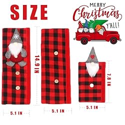 Christmas Refrigerator Handle Covers, 8 Sets of
