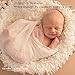 Newborn Photography Props，Hand Crochet Round Blanket with Fringe