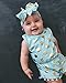 Baby Girl Clothes Gold Dots Bodysuit Romper Jumpsuit One-pieces Outfits Set (0-6 Months, Blue)