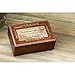 Cottage Garden Grandmother Lives Joy Woodgrain Embossed Petite Rose Music Box Plays How Great Thou Art