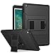 MoKo Case Fit 2018/2017 iPad 9.7 6th/5th Generation - [Heavy Duty] Shockproof Full Body Rugged Hybrid Cover with Built-in Screen Protector Compatible with Apple iPad 9.7 Inch 2018/2017, Black primary