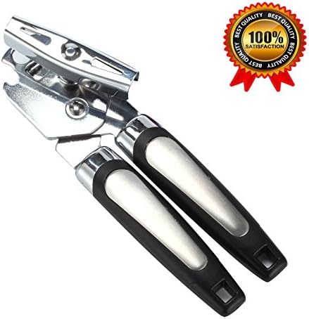 Stainless Steel Cooking Can Opener With Sharp Cutting Wheel, and Won’t Touch Food Manual Stainless Steel Can Openner of Sujonna
