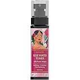 Auravedic Rose Water Spray for Face with Pure Jasmine | Refreshing & Soothing Face Mist | Hydrates, Calms & Revives Dull Skin | Pore-Refining Natural Toner for All Skin Types | 3.38 Fl Oz (100ml)