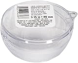Darice, 1 Piece, 80 millimeter, Clear Plastic, Fillable Ornament Ball