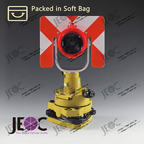 JEOC Universal Single Prism & Tribrach Set, Total Station Surveying Reflector System