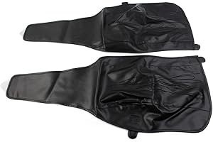 Rbanna1 Leather Flame Rear Trike Mudguard Bra Mudguard Bib Sets for Harley Tri Glide Ultra Classic FLHTCUTG 2009-later, FLHXX