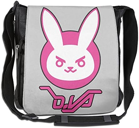 Overwatch D.VA Logo School Polyester Shoulder Crossbody Messenger Bags