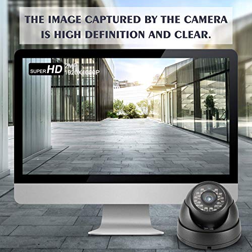 Dericam-1080P-1920TVL-Dome-Security-Camera-HDCVIHDTVIAHD960H-4-in-1-CCTV-Camera-IP66-Metal-Housing-24-LEDs82fts-Night-Vision-85Viewing-Angle-PAL-Video-Format-D2B-Black