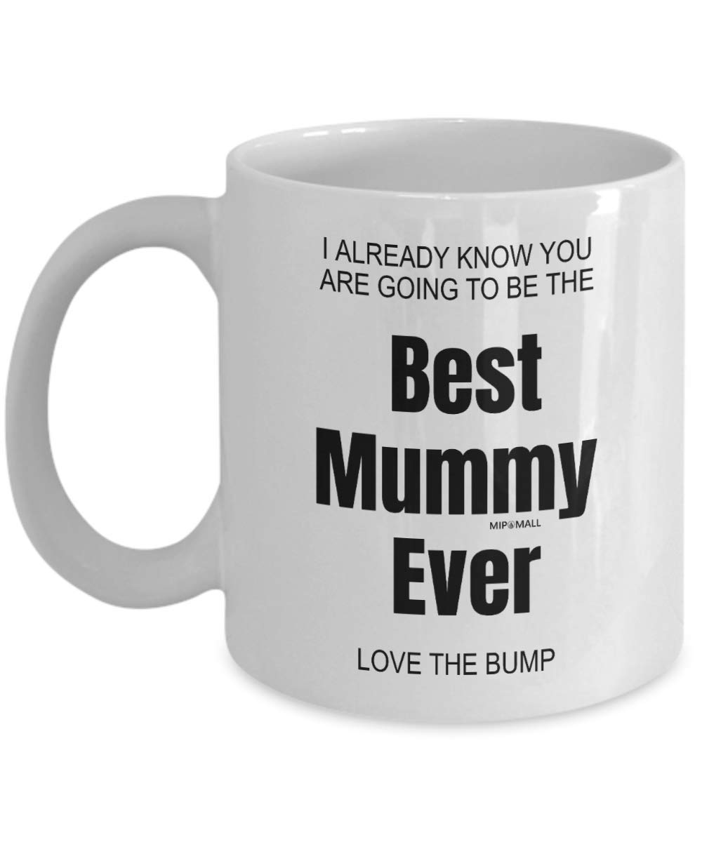 Mothers Day Gifts from Bump, Birthday Mum to be Gifts, New Mum Gifts, Baby Shower Gifts for Mum, Mummy to be Gifts - Best Mummy Ever Love The Bump, Christmas Valentines - MG0047