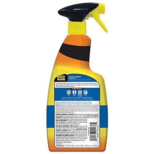 Goo Gone Latex Paint Cleaner, Surface Safe Clean Up Spray For Wet or