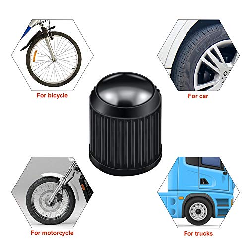 OBDMONSTER Tire Valve Stem Caps (35 Pack), Rubber Ring Airtight Seal, Universal Tire Valve Covers for Cars, SUVs, Bike and Bicycle, Trucks, Motorcycles