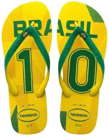 havaianas yellow green