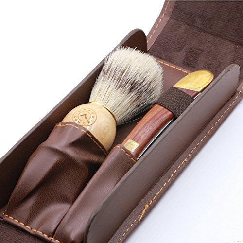 Razor Travel Shave Case Fits Standard Disposable, Straight Edge Razor