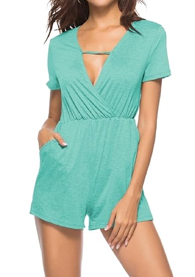 v neck wrap jumpsuit