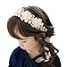 Baishitop 1PC Pearl Flower Lace Hairband, Princess Retro Headband For Girls (White )