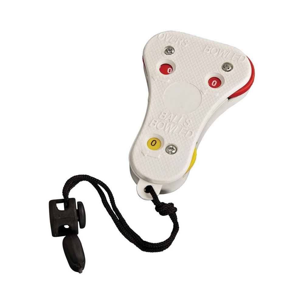 Ram Cricket Umpires Counter – 3-Wheel Cricket Scorer Tracks Balls & Overs – Durable Lightweight Handheld Tally Counter for Umpires, Coaches & Clubs – Essential Cricket match & League Tool